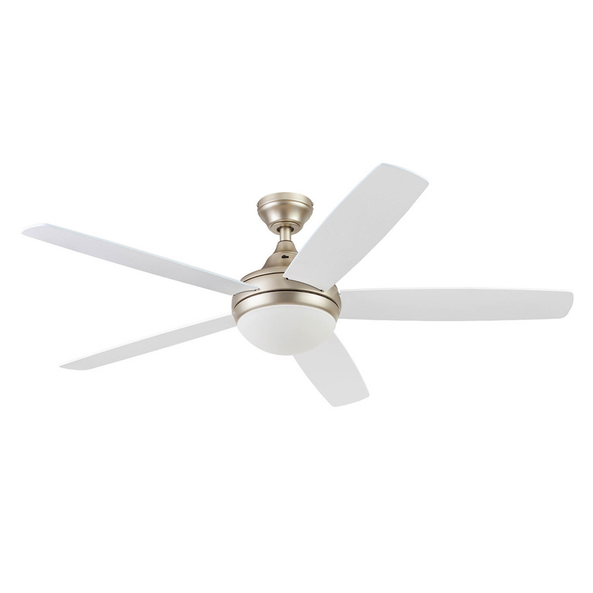 Prominence Home, 52in. Ashby Remote Ceiling Fan Light Champagne, Fan Diameter 52 in, Fan Blade Span 50-54 Air Delivery 2306 cfm, Model# 51474